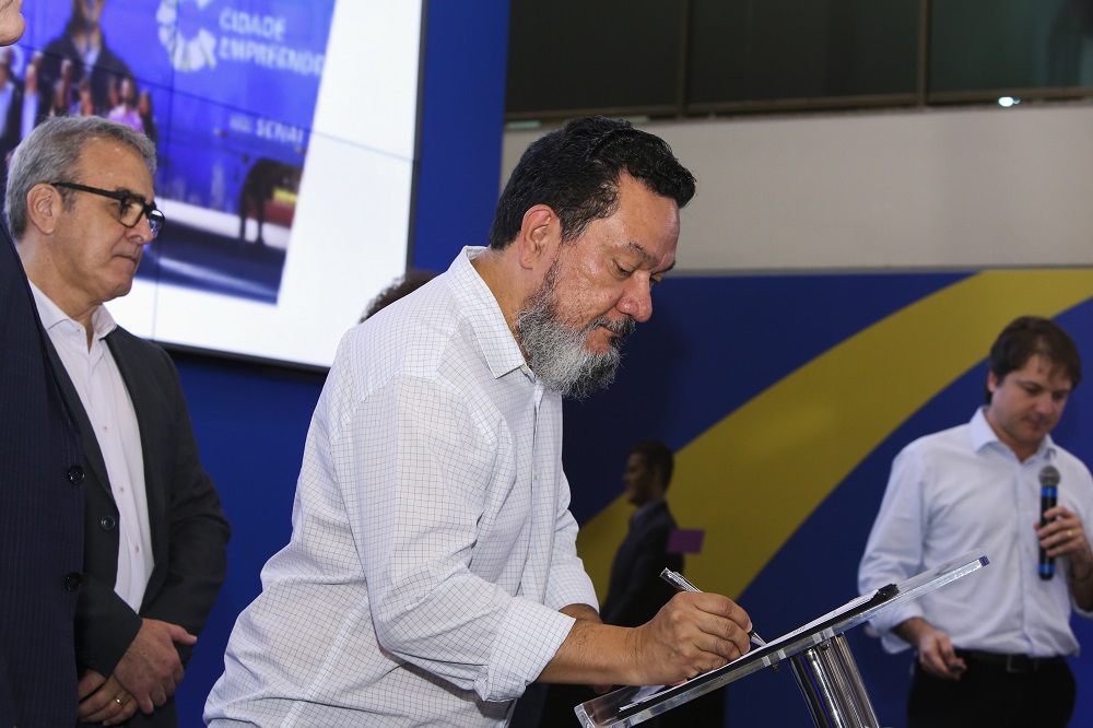 Para secretário executivo de Ciência, Tecnologia e Inovação, Ricardo Senna, também conselheiro do Sebrae/MS, protocolo de intenções visa a conexão entre setor privado e a academia. Foto: Messias Ferreira - Sebrae MS