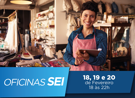 Oficinas acontecem durante os dias 18, 19 e 20 de fevereiro