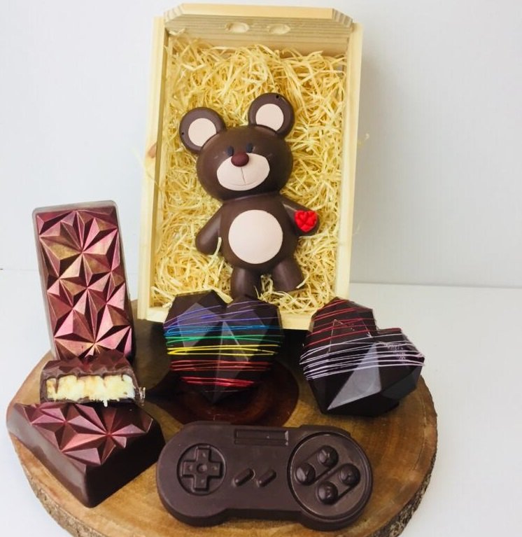 Chocolates que consumidores poder&atilde;o escolher na Doces Caroline