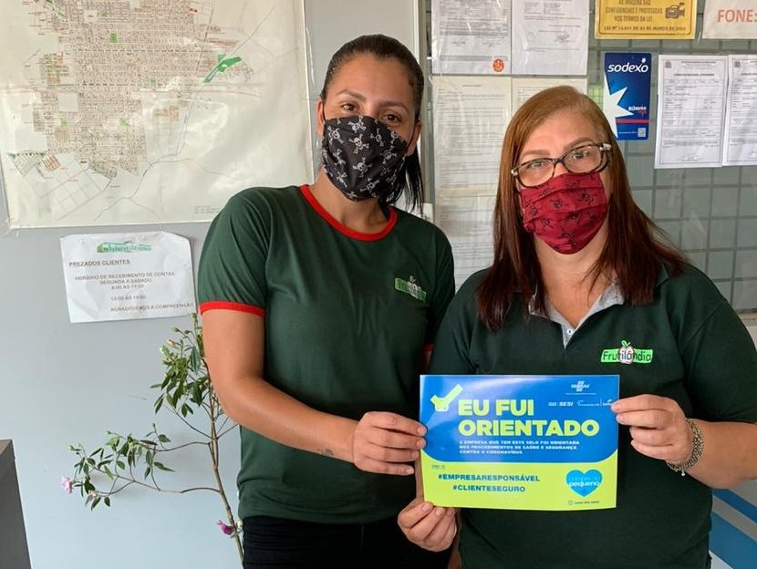 Empresa visitada recebe selo