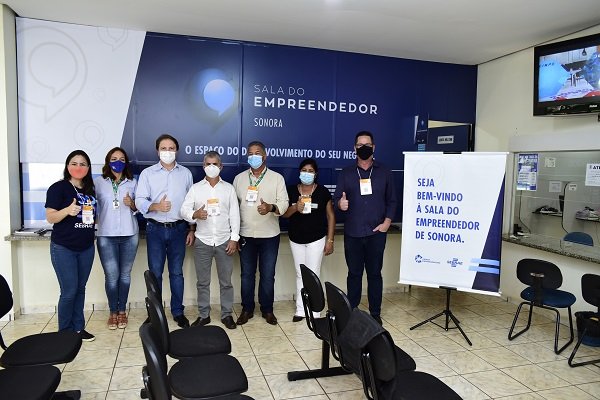 Autoridades acompanham reinaugura&ccedil;&atilde;o da Sala do Empreendedor em Sonora